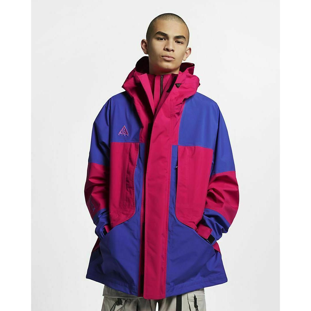 Men s Nike Acg Gore-tex Jacket. Blue/pink BQ3445-666 Size L