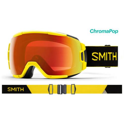 Smith Optics Vice Street Yellow Chromapop Red Mirror Lens Ski Goggles