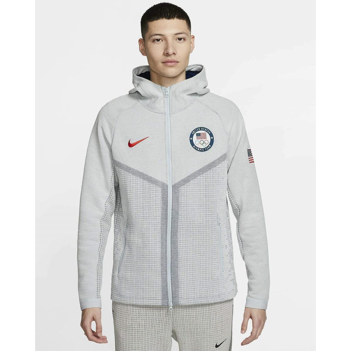 Nike Mens Sportswear Windrunner Usa Olympic Team Tech Pack Hoodie L CT2798-043