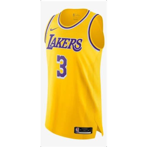 Anthony Davis Lakers Nike Vaporknit Gameday Jersey Size Mens 40