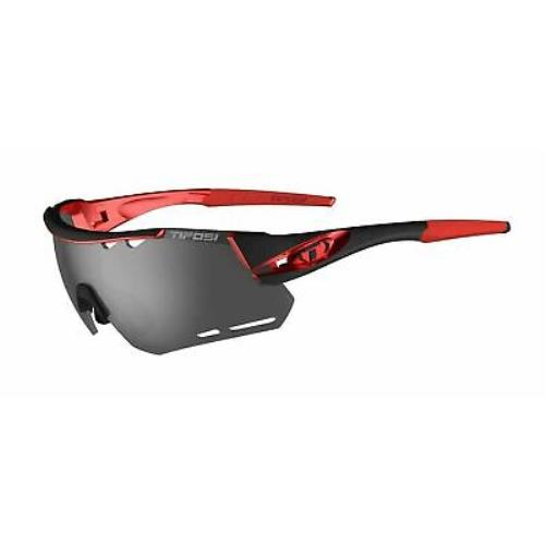 Tifosi Alliant Sunglasses Black/red w/ Smoke/ac Red/clear Changeable Lenses