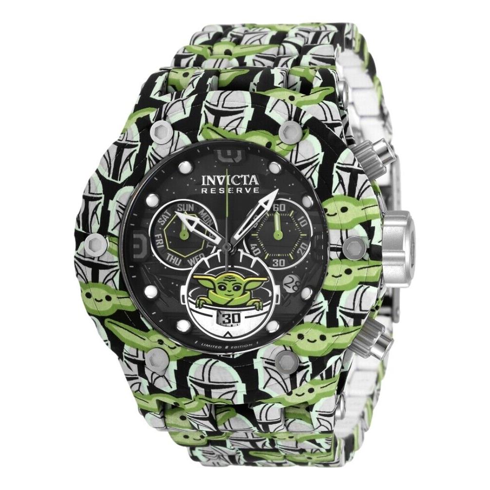 Invicta Star Wars The Child Men`s Mandalorian Limited Ed Hydroplated Watch 35163