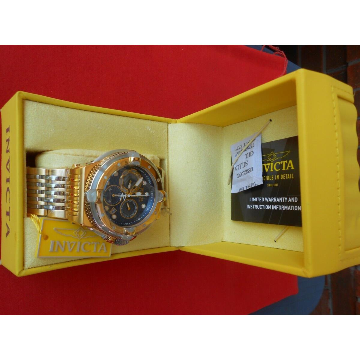 Invicta Reserve Men`s 54mm Sea Monster Lume Swiss Quartz Chrono Bracelet Watch