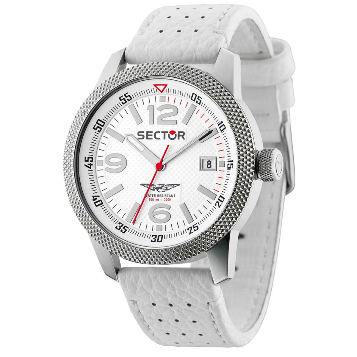 Sector Overland White Textured Dial White Strap 3251102002