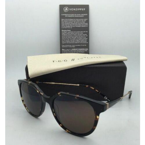 F.c.g. Vonzipper Sunglasses VZ Hyde Gloss Tortoise Gold Frame w/ Bronze Lenses