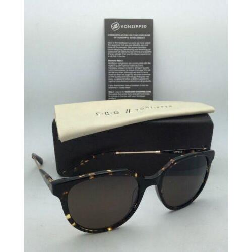 VonZipper sunglasses HYDE - Gloss Tortoise / Matte Gold Frame, Bronze Brown Lens