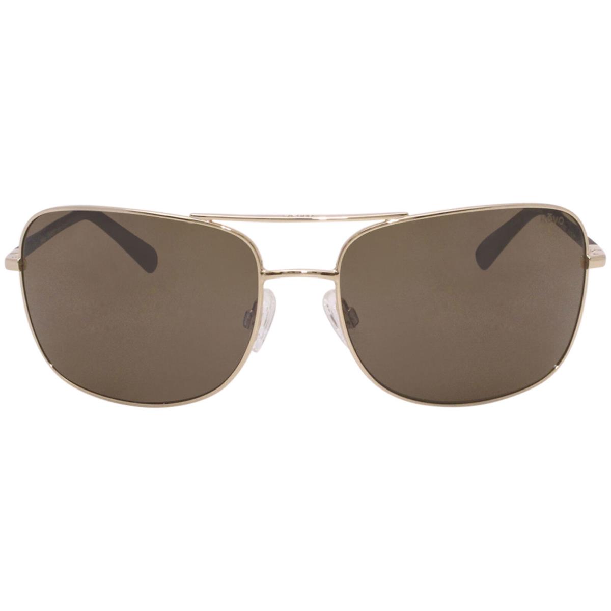 Revo Summit RE1116-04 Sunglasses Men`s Gold/terra Polarized Lenses Pilot 61mm - Frame: Gold, Lens: Brown