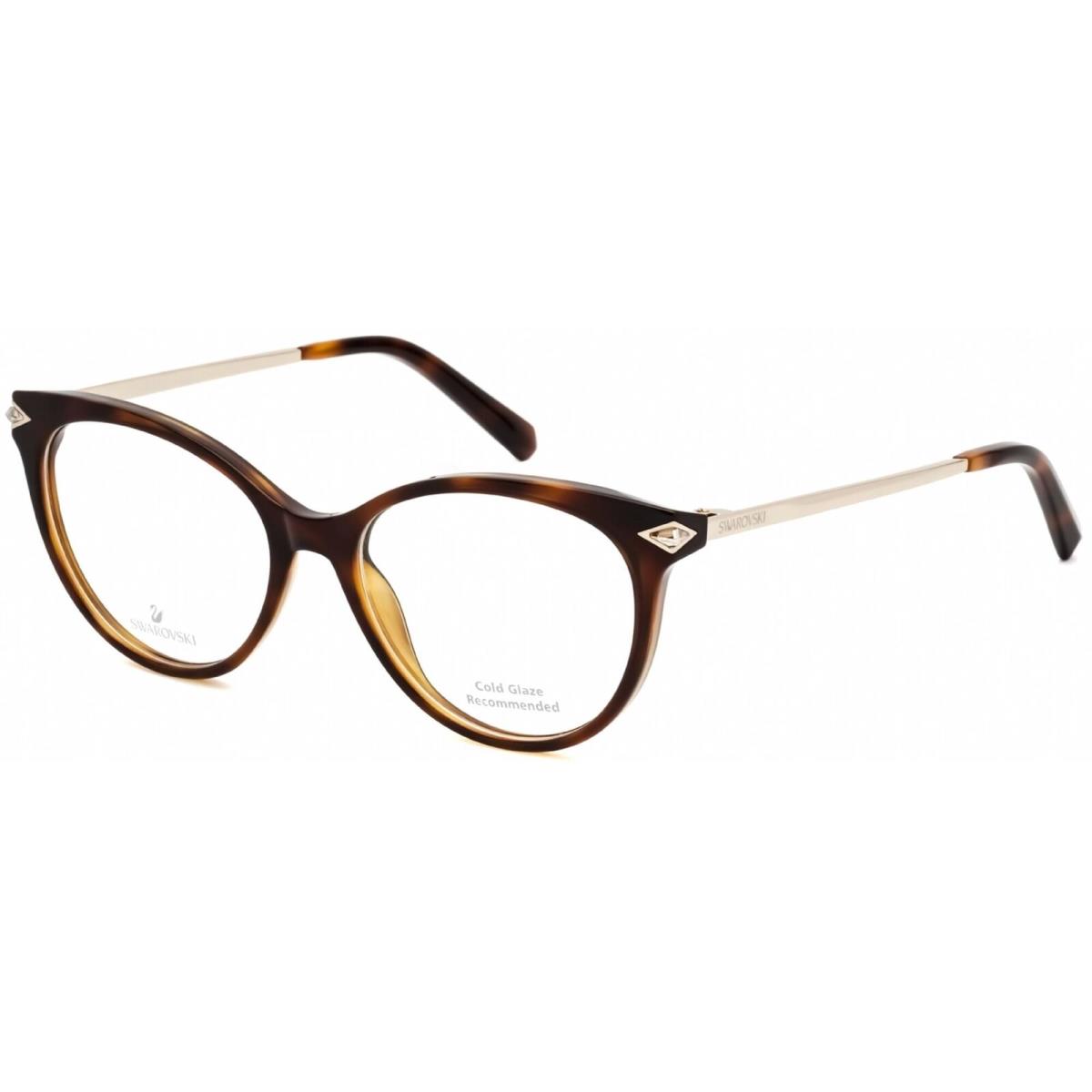 Swarovski Women`s Eyeglasses Tortoise Cat Eye Plastic Full-rim Frame SK5312 052