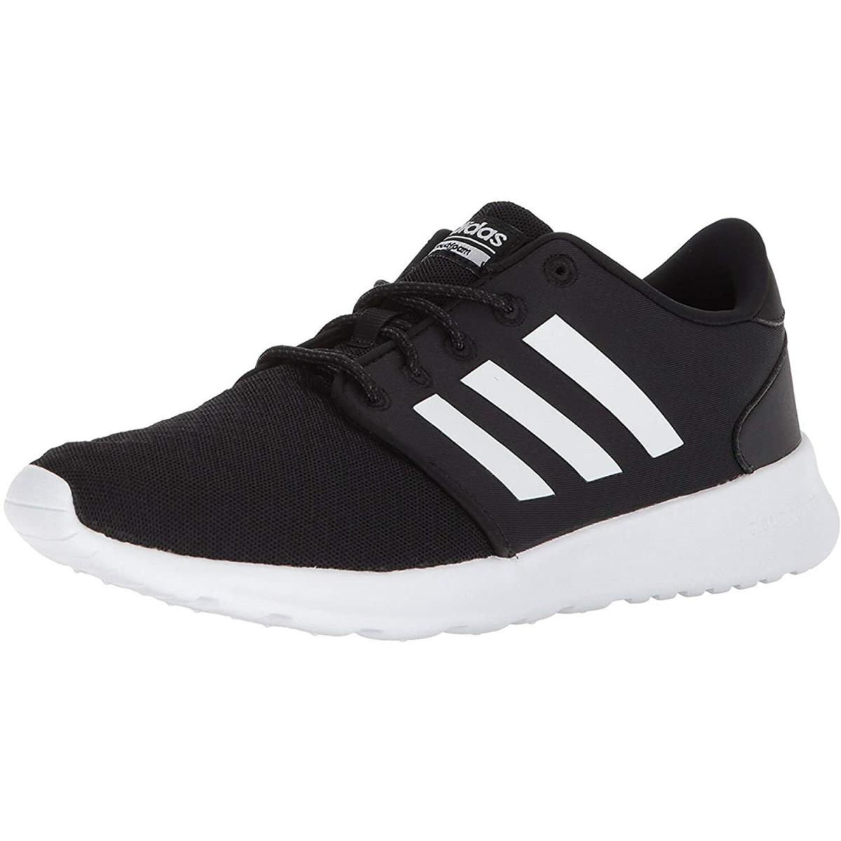 Women`s Adidas QT Racer Cloudfoam Running Shoes DB0275 Multiple Sizes Black/wht - Black/White