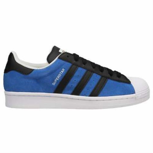 Adidas FU9523 Superstar Mens Sneakers Shoes Casual - Black Blue - Black,Blue