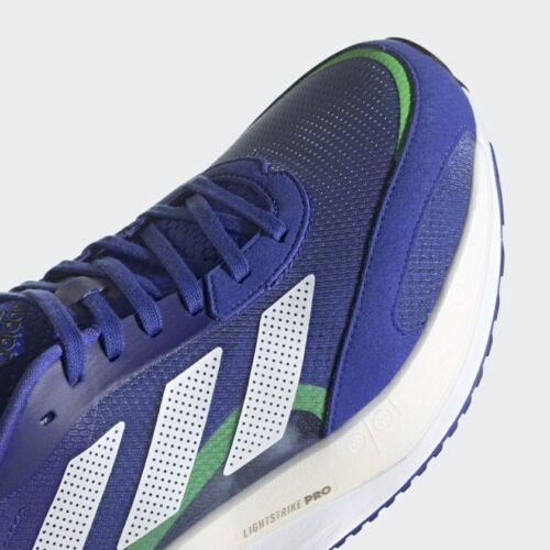 Adidas shoes Adizero Boston - Sonic Ink / Cloud White / Screaming Green 6