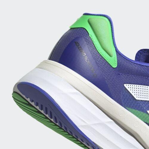 Adidas shoes Adizero Boston - Sonic Ink / Cloud White / Screaming Green 7