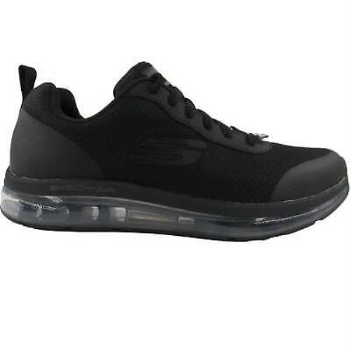 Skechers Men`s 77534 Skech-air Chamness Slip Resistant Black Work Shoes