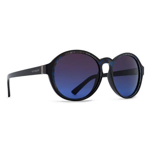 Von Zipper Lula Sunglasses - Black Color Swirl - Brown Blue Gradient - Lul-sbb