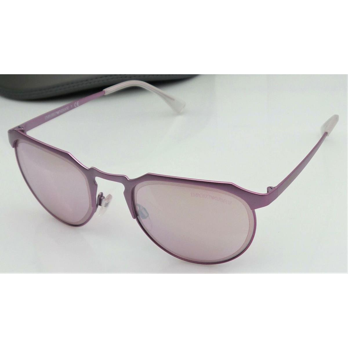 Emporio Armani EA2067 3273/7V Ladies Purple Frame Mirror Lens Sunglasses