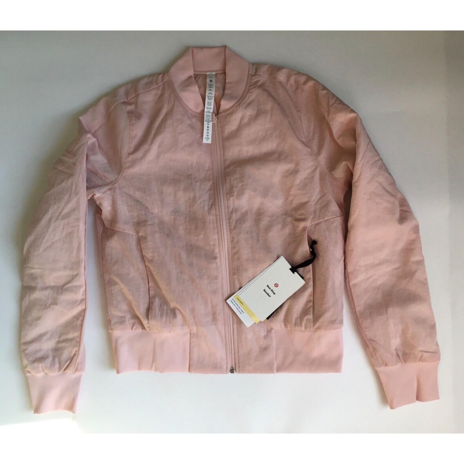 Lululemon Non-stop Bomber Reversible Women s Jacket LW4BUPS Pimi Pink Size 2
