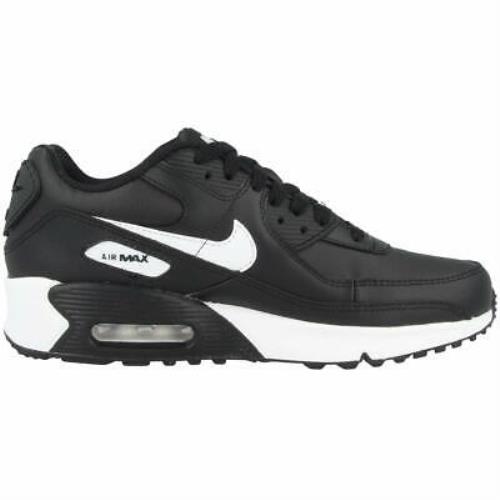 Nike Kids Air Max 90 Ltr GS Running Shoes - Black/White , Black/White Manufacturer