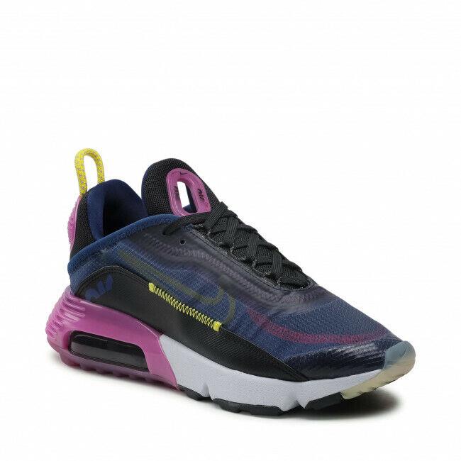 Nike shoes Air Max - Blue Void/Chrome Yellow/Black 3