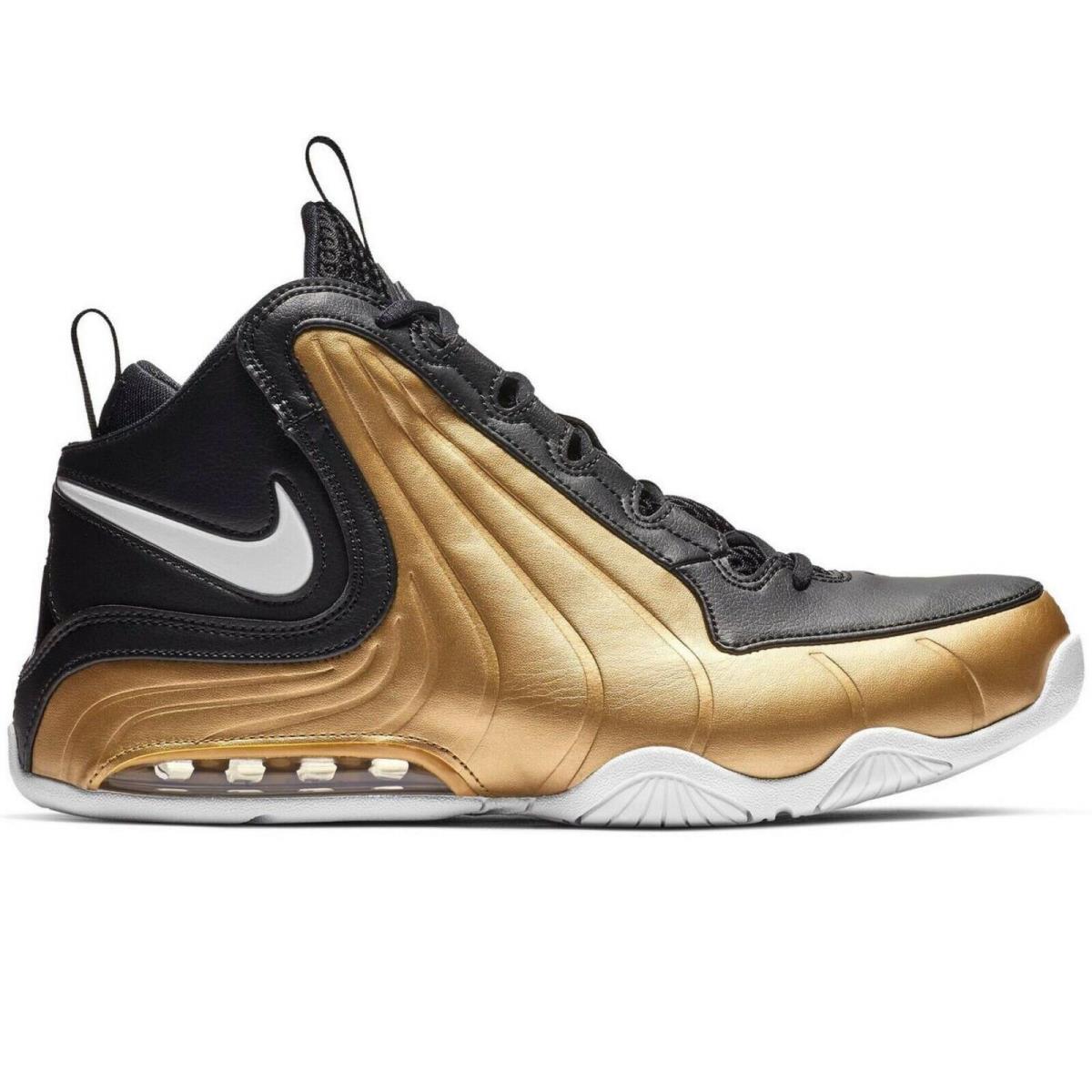 Nike Air Max Wavy Sneakers Men`s Shoes Basketball Training Running Black Gold 9