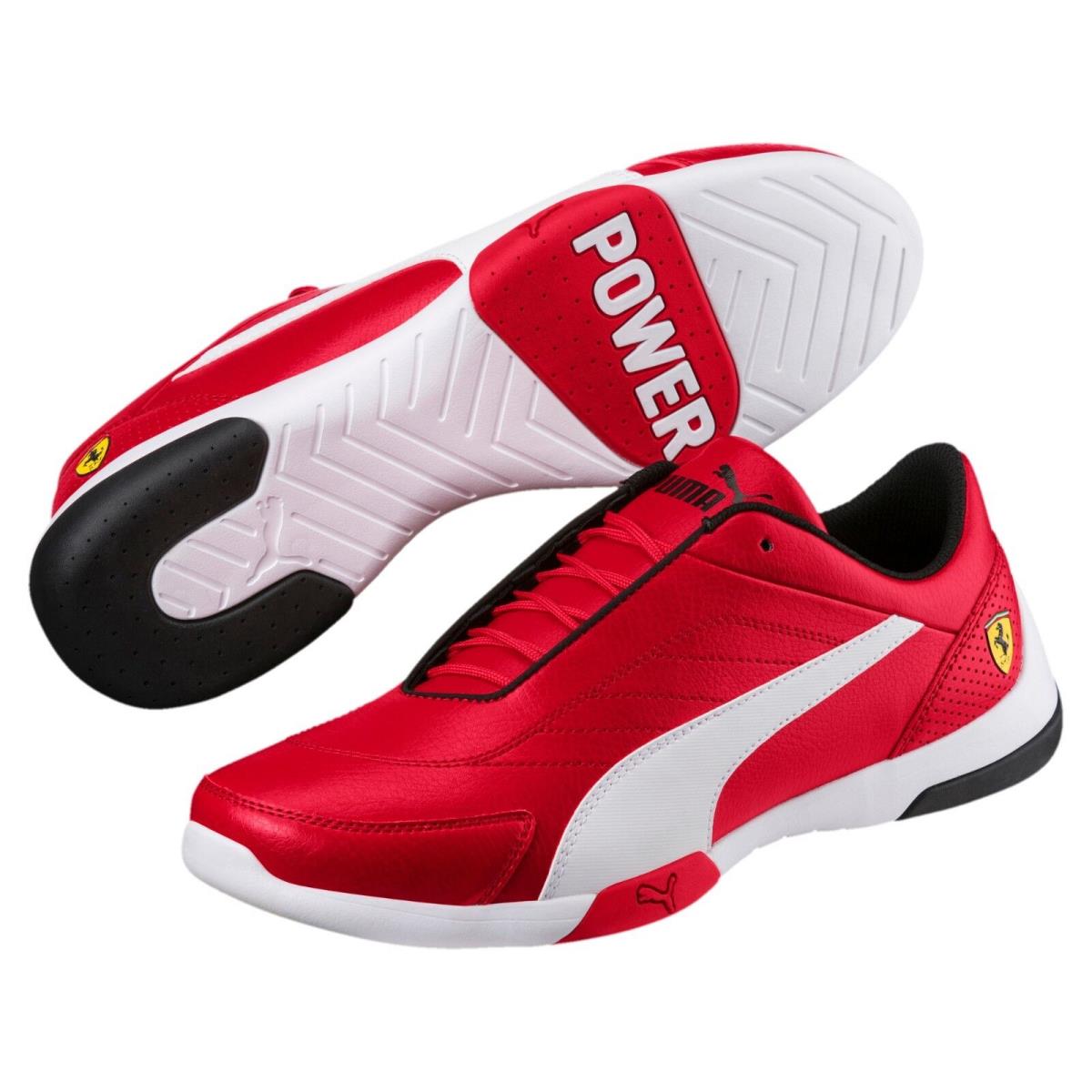 Mens Puma Ferrari Kart Cat Iii Sneakers Shoes Rosso Corsa Red 306219-01