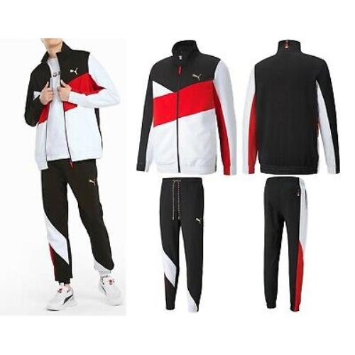 Men`s Puma Fashion AS French Terry Top Track Jacket + Matching Pants Tracksuits