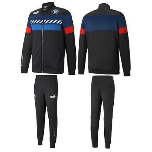 Men`s Puma Bmw M Motorsport Sds Track Jacket + Matching Pants Set Tracksuit