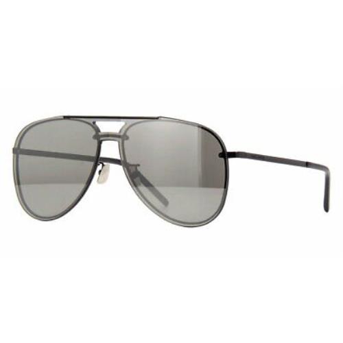 Yves Saint Laurent Classic 11 Mask 003 Sunglasses Black Frame Silver ...