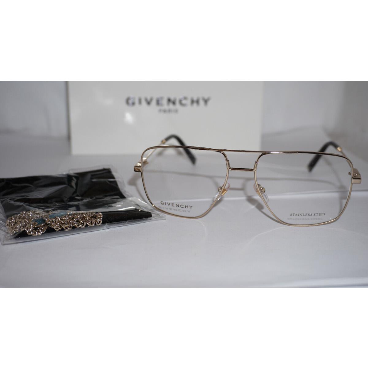 Givenchy Sunglasses Square Gold W/chain GV0134 J5G 56 16 145