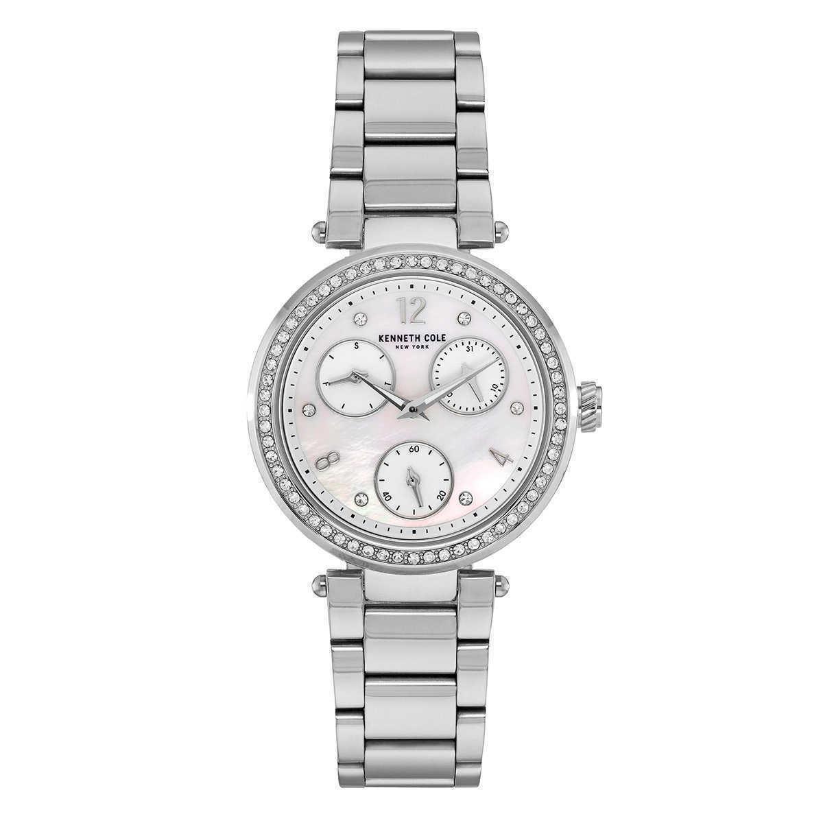 Kenneth Cole kc50735007 Crystal Accented Mother-of-pearl Dial Women`s Watch
