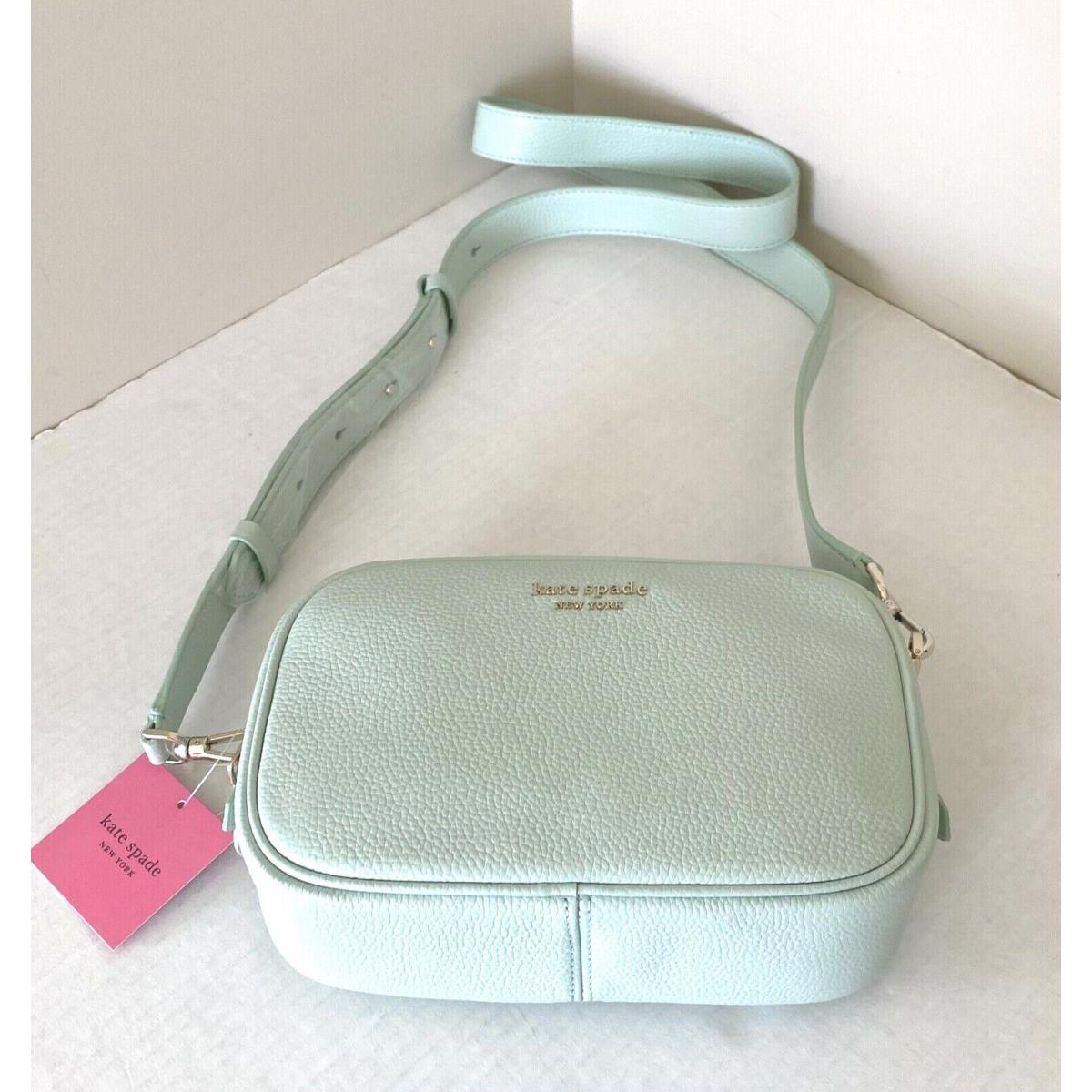 New Kate Spade Astrid Medium Camera Bag Leather Crystal Blue Green - Kate  Spade bag - 767883098875 | Fash Brands
