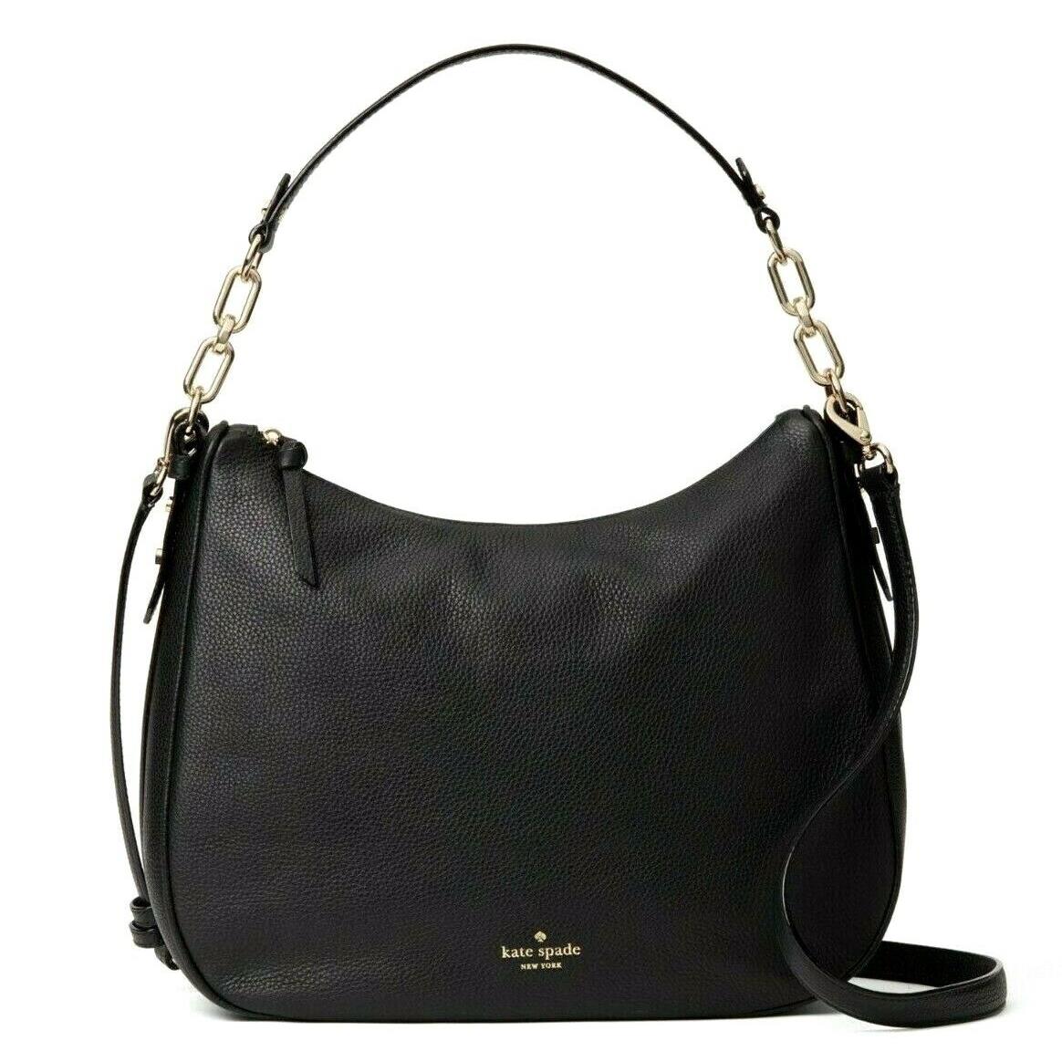 Kate Spade Mulberry Street Vivian Shoulder Bag Pebble Leather Black ...