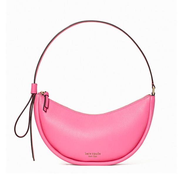 Kate Spade New York Smile Small Leather Shoulder Bag In Crushed Watermelon