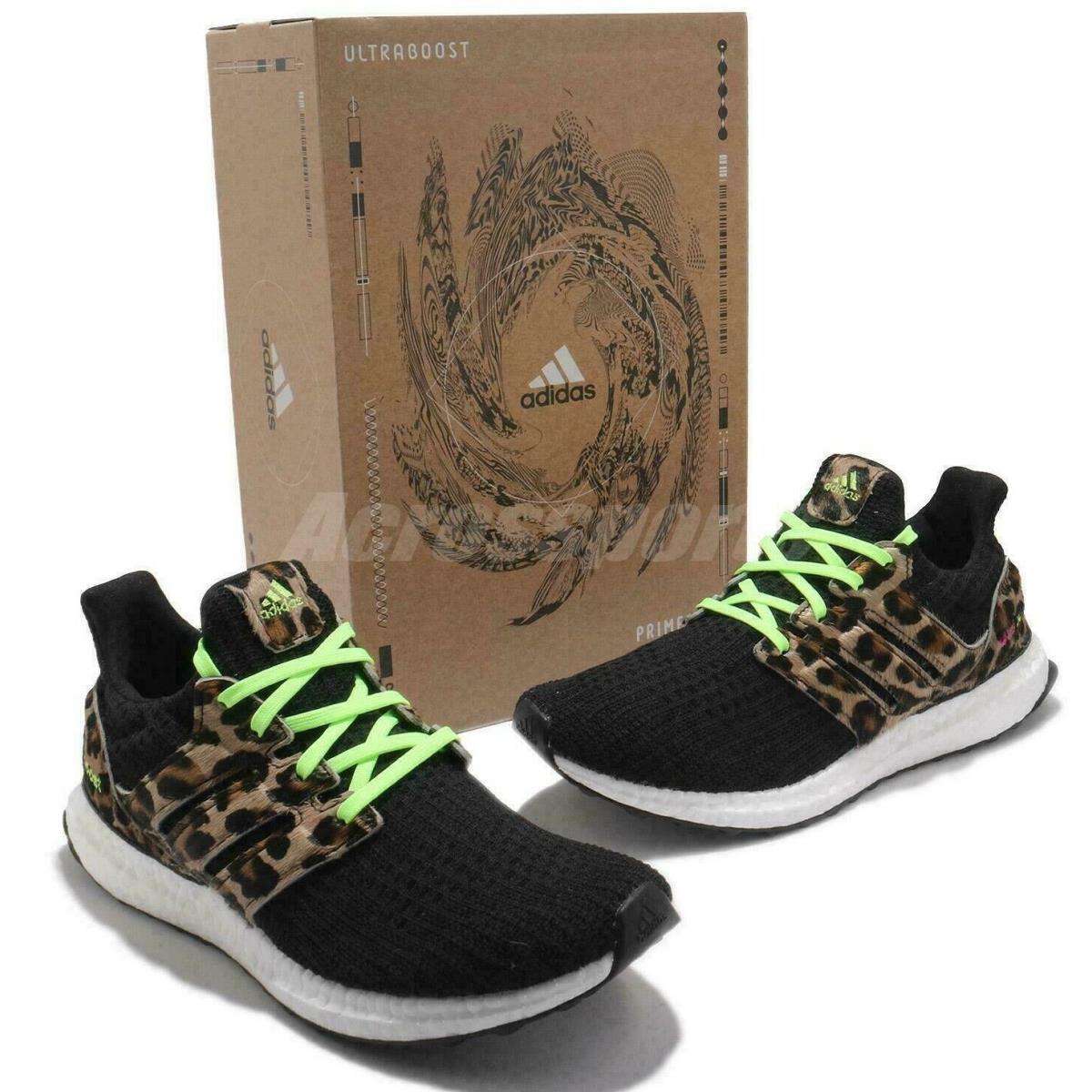 Adidas Ultraboost Dna Leopard Black/green Men`s Casual Running Shoes FZ2731