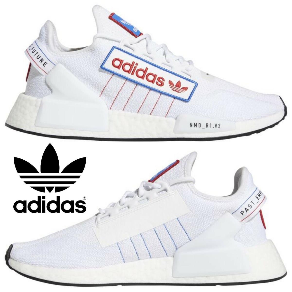 Adidas Originals Nmd R1 V2 Men`s Sneakers Running Shoes Gym Casual Sport White - White , White/Black Manufacturer