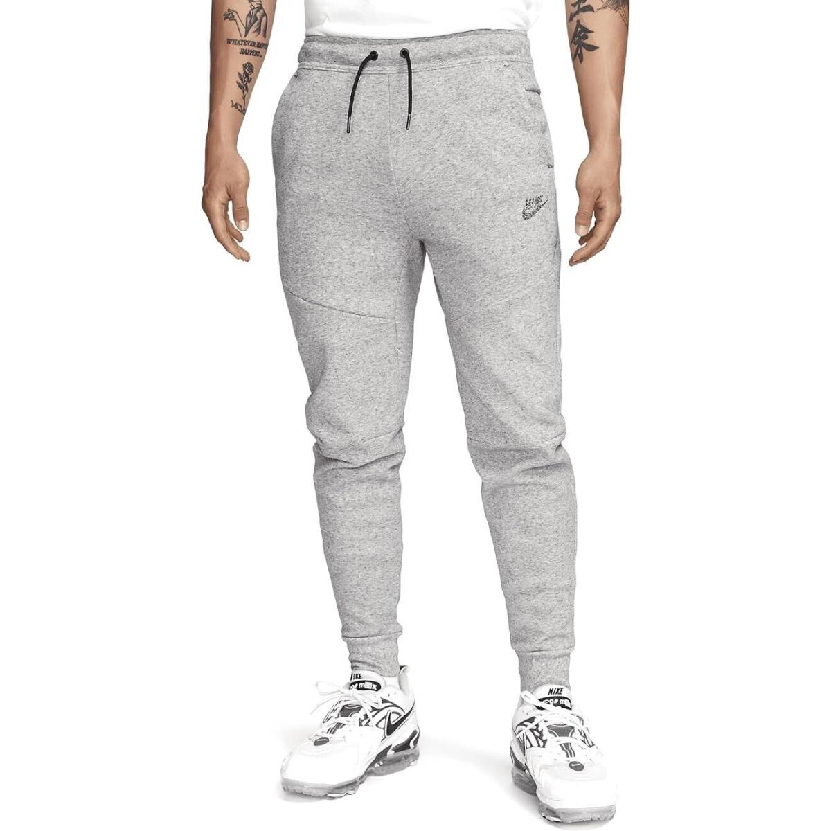 Nike Sportswear Tech Fleece Jogger Pants Grey Heather Men Size L DD4706-010