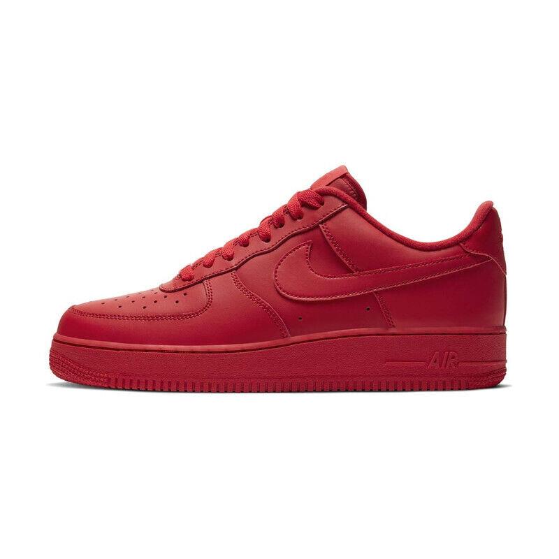 Mens Nike Air Force 1 `07 LV8 1_UNIVERSITY Red/black CW6999-600-SIZE 5.5 - Red