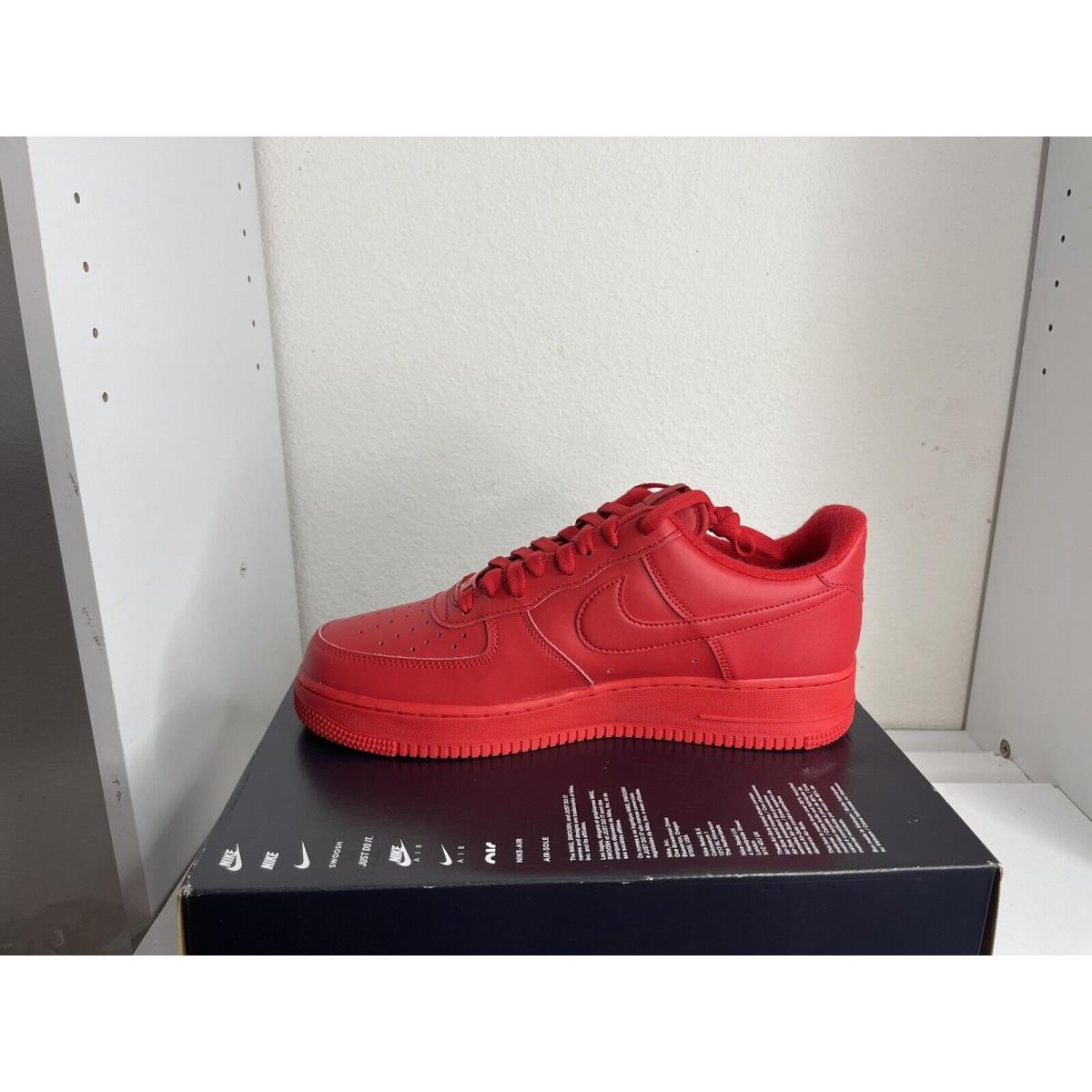 Nike Air Force 1 `07 LV8 University Red CW6999-600 Men`s Size 11 - Red