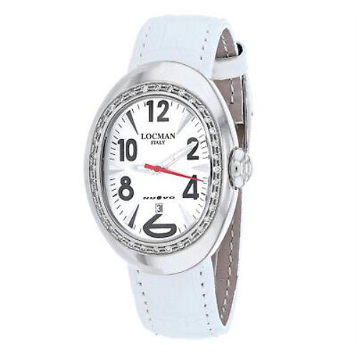 Locman Women`s Classic Mother of Pearl Dial Watch - 028MOPWHD/WH