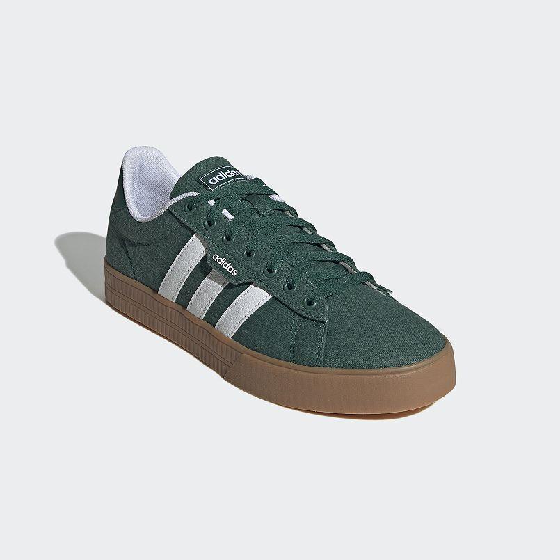 Adidas Daily 3.0 Mens Canvas Ortholite Low Top Casual Fashion Sneakers Shoe Green