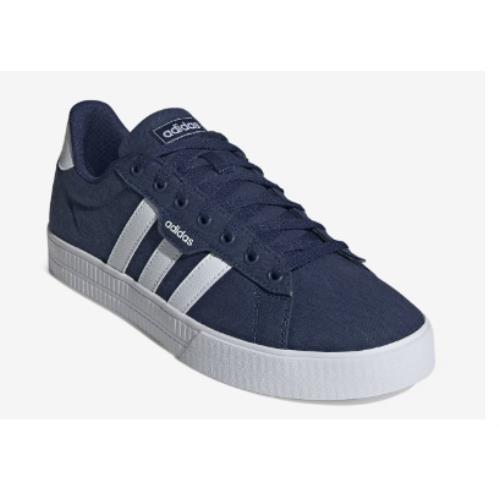 Adidas Daily 3.0 Mens Canvas Ortholite Low Top Casual Fashion Sneakers Shoe Navy/White