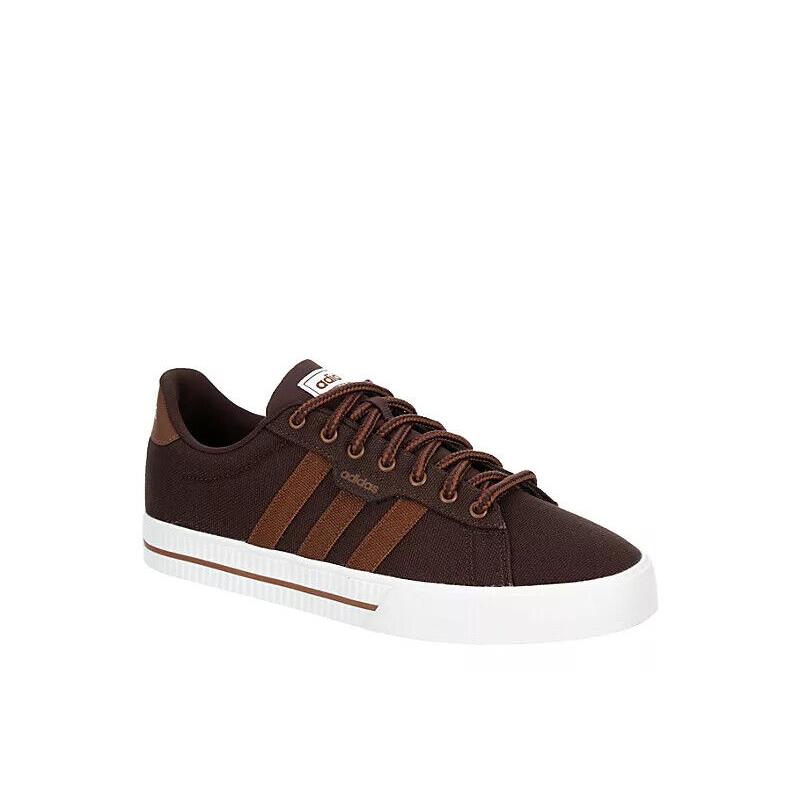 Adidas Daily 3.0 Mens Canvas Ortholite Low Top Casual Fashion Sneakers Shoe Brown