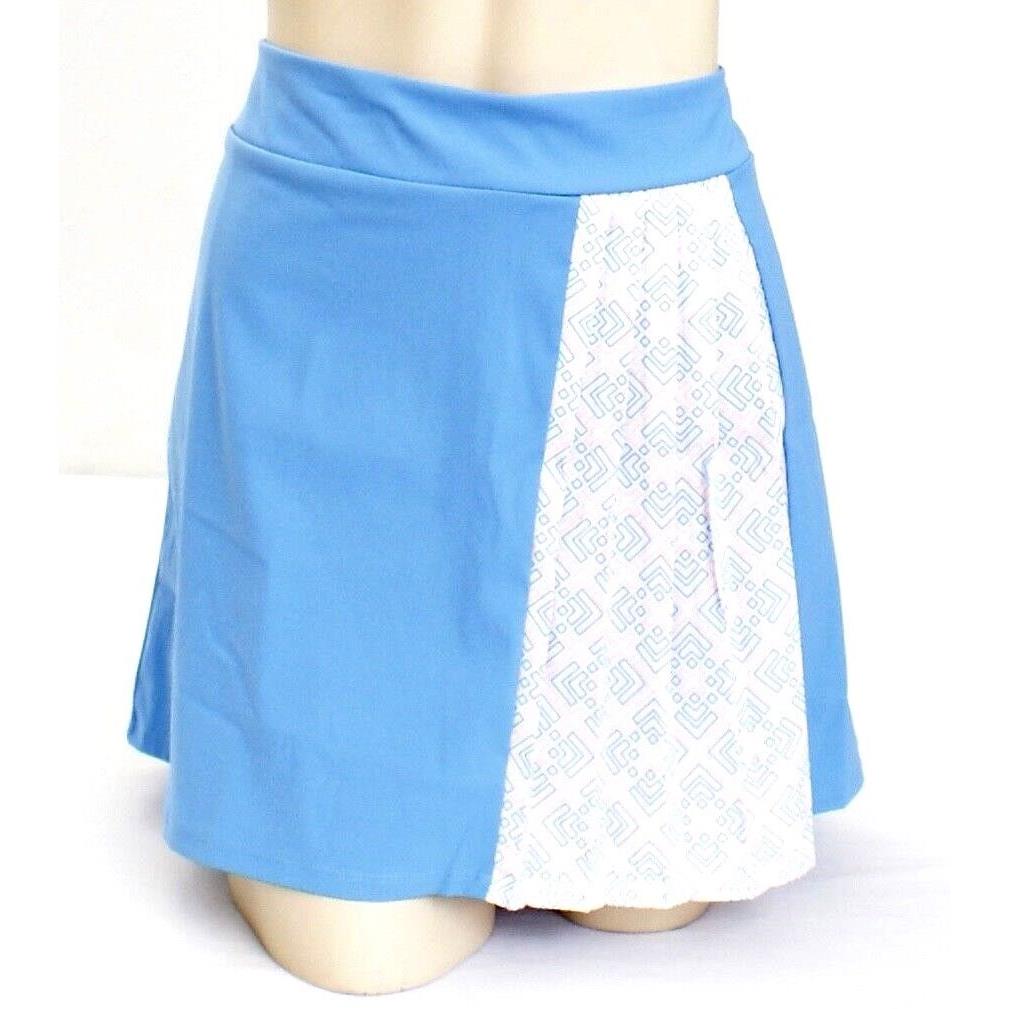 Adidas Golf Tour Accord Blue Pleated Skort Skirt with Shorts Women`s