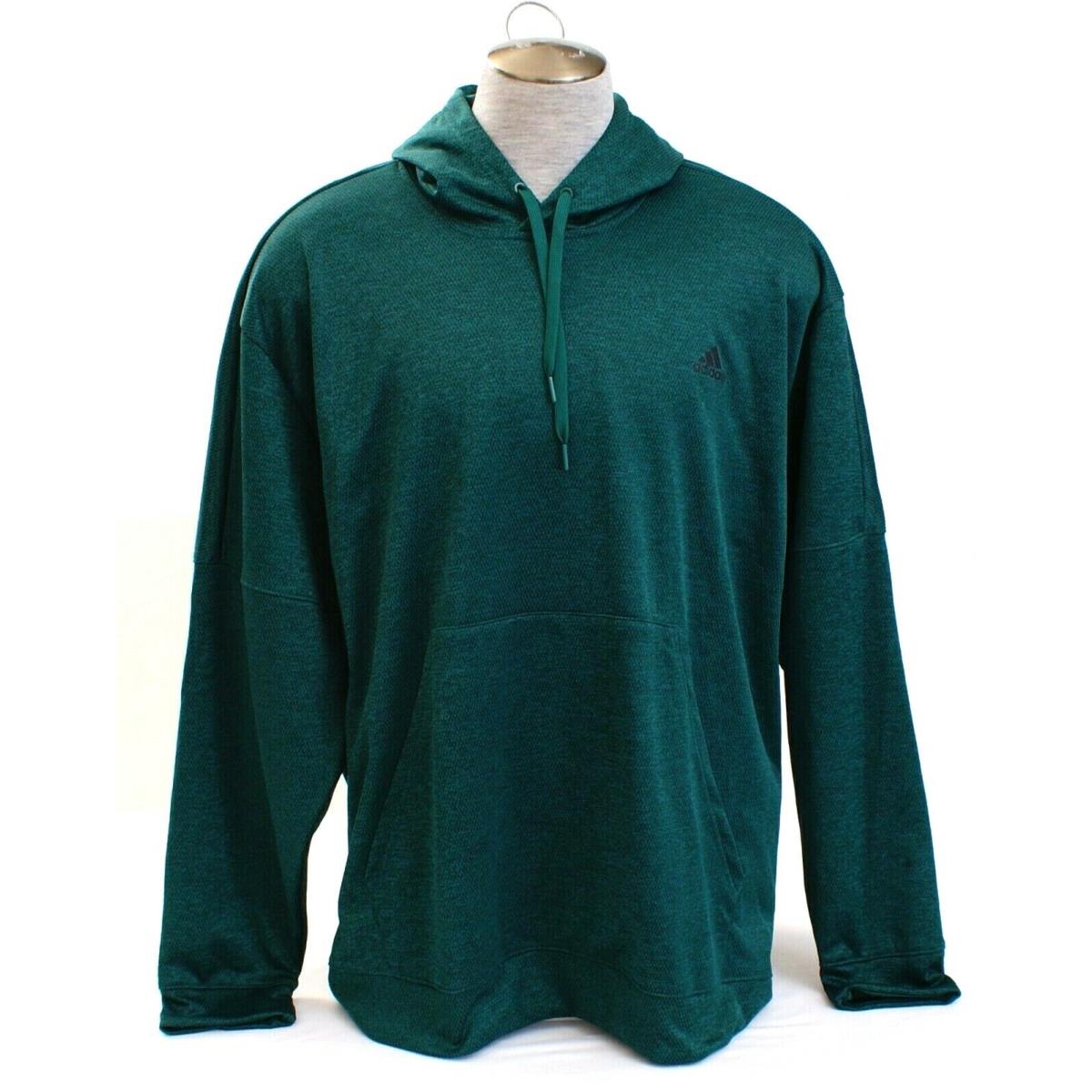 Adidas Green Team Issue Pullover Hoodie Hooded Sweatshirt Men`s