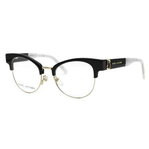 Marc Jacobs Marc 252 807 Black White Gold Women s Eyeglasses 50-18-140 W/case
