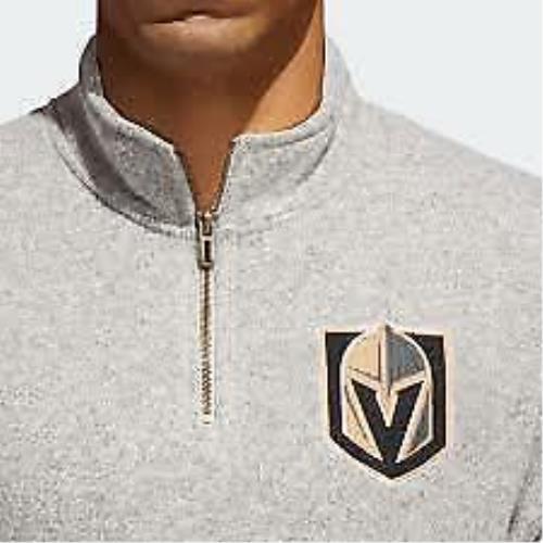 Adidas 1/4 Zip Sweatshirt Sweater Golden Knights Nhl DN2165 Beige 2XL