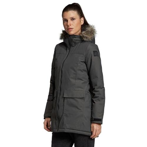 Adidas Xploric Parka Winter Coat Womens Size Large Olive Green Snow DZ1498