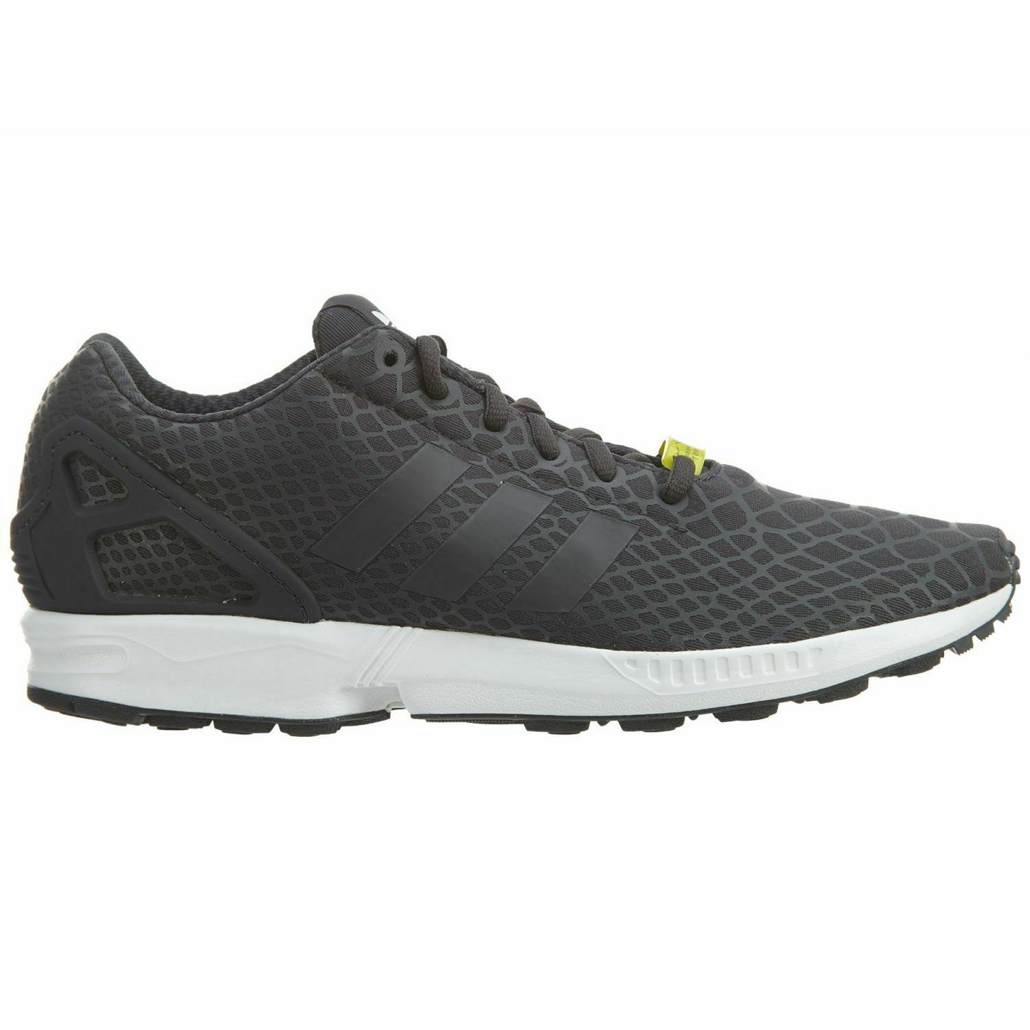 Adidas ZX Flux Techfit Mens S75488 Shadow Black White Running Shoes Size 8.5 - Shadow Black/White
