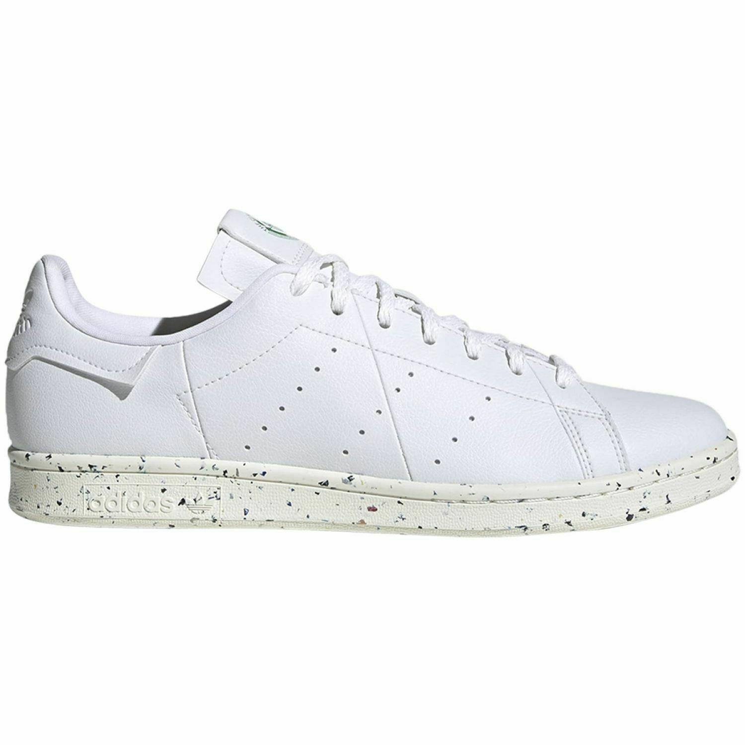 Adidas Stan Smith Primegreen Mens FV0534 White Vegan Speckle Shoes Size 9 - White/White-Green