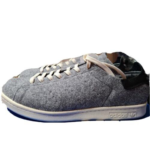 Adidas Originals Stan Smith PC Wool Gray Black AQ8452 Men Shoes Sneakers 11.5