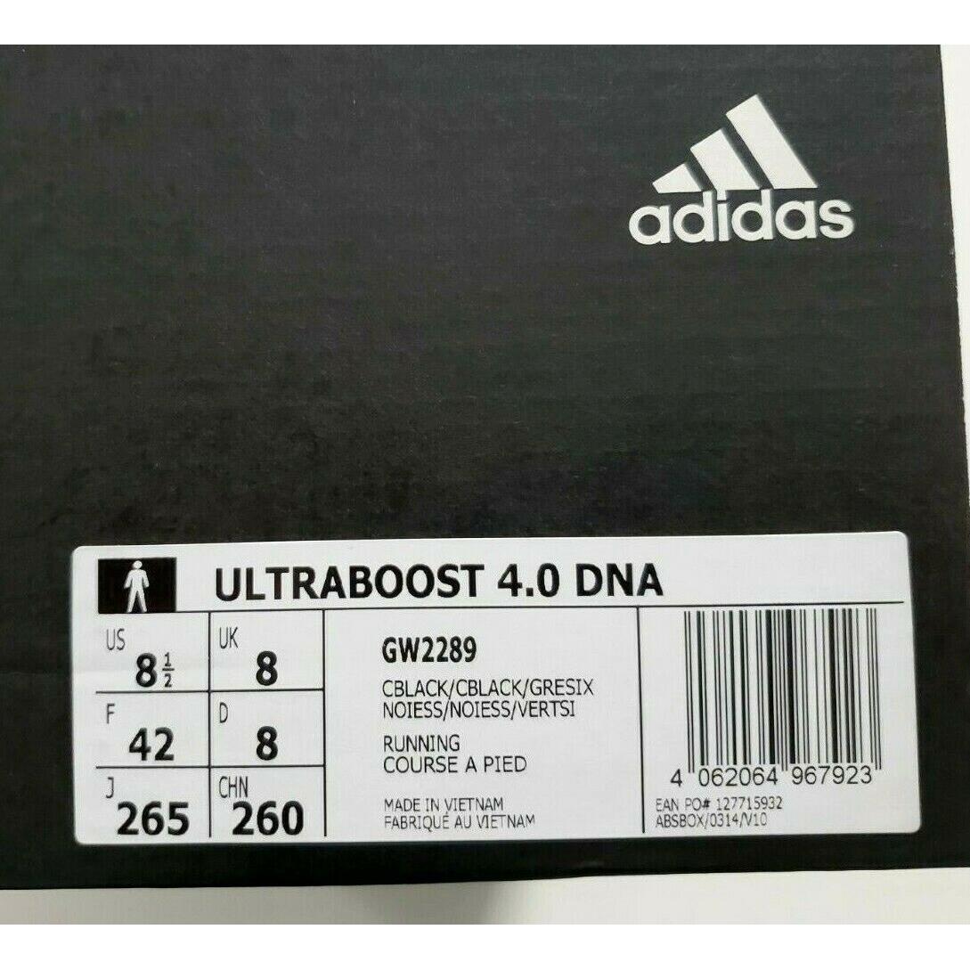 Adidas Ultra Boost 4 0 Dna Core Black Men S Athletic Shoes Gw22 Size 8 5 Adidas Shoes Ultraboost Black Sportiptop